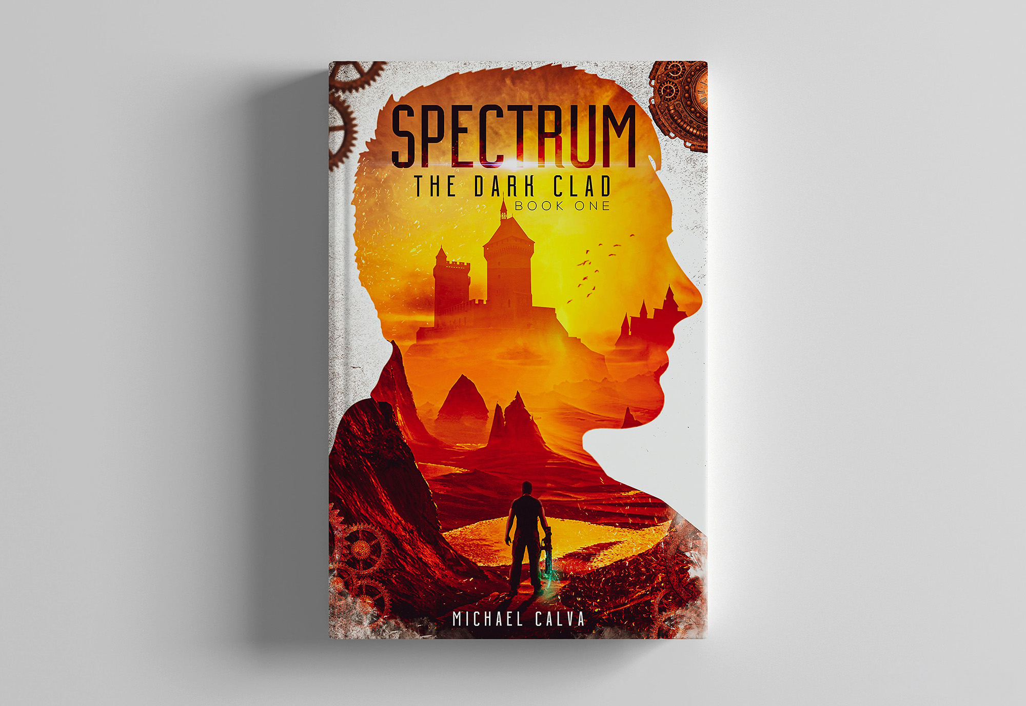 Spectrum The Dark Clad book cover design