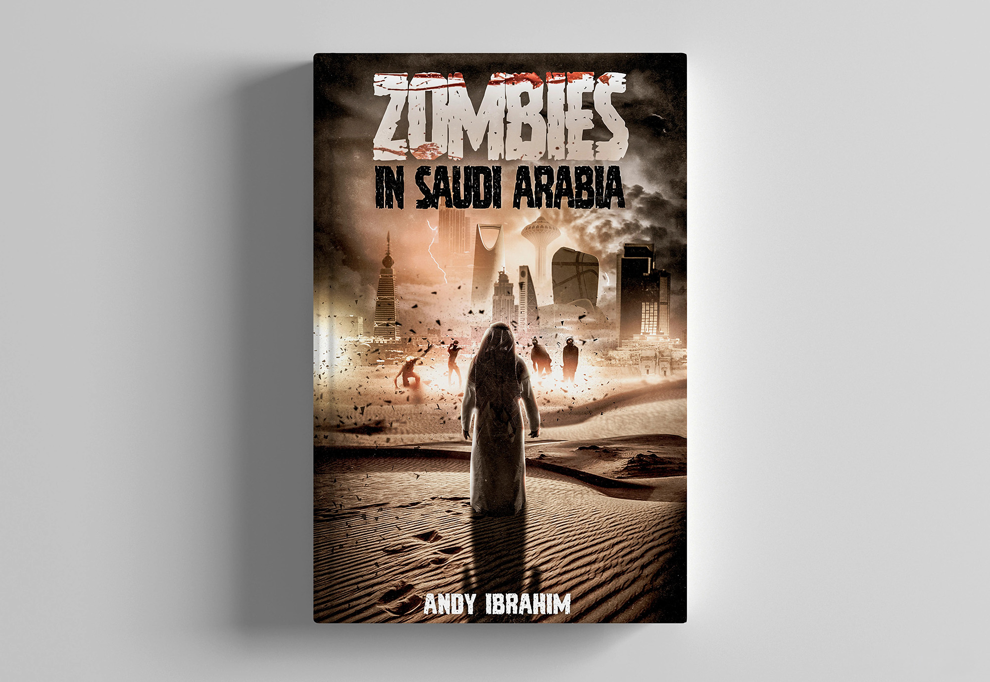 Zombies in Saudi Arabia book cover design