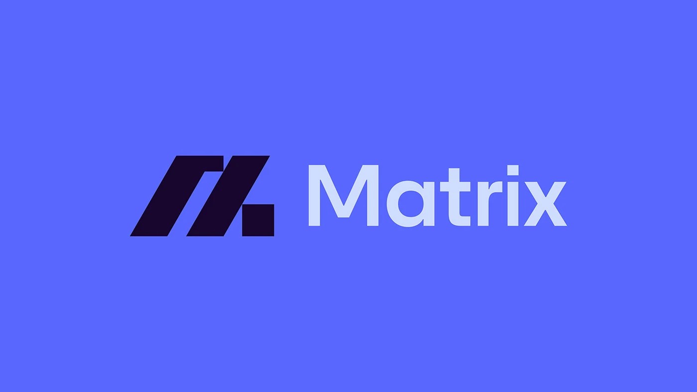 Matrix brand color system and typography direction