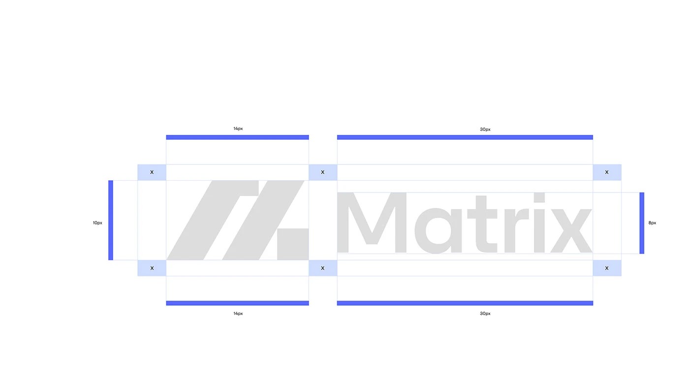 Matrix brand guidelines and usage examples