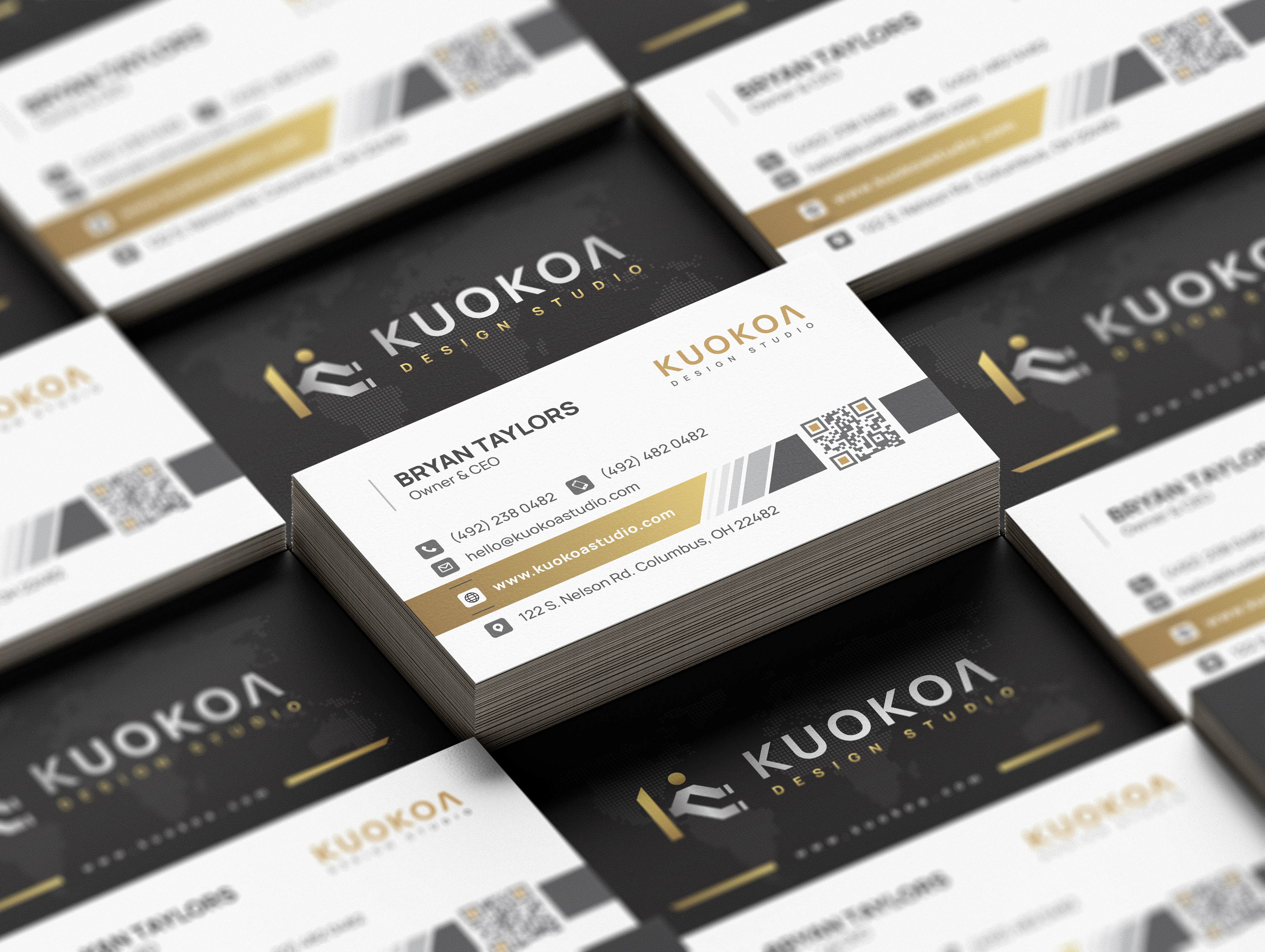 Business card print design