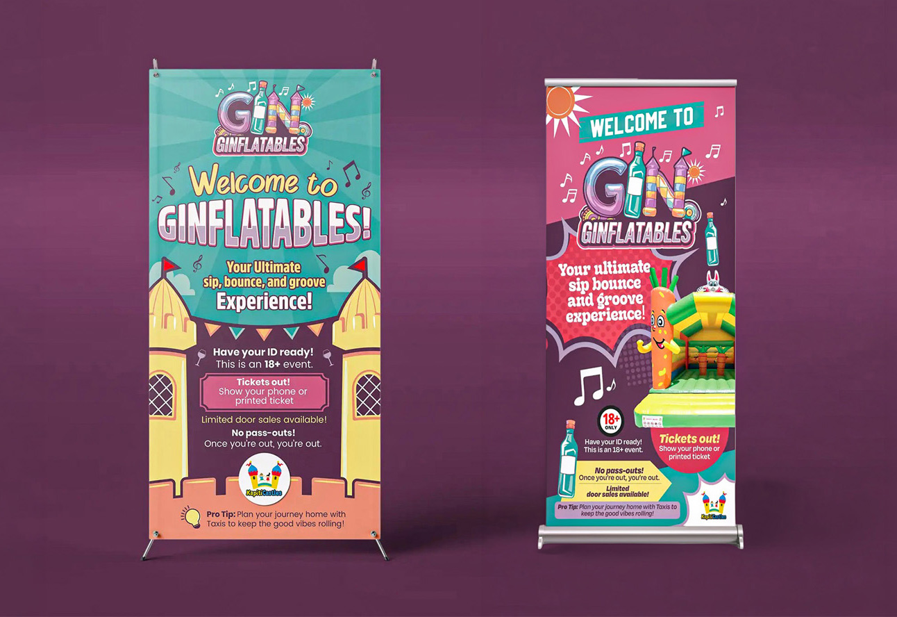 Roll-up banner print design