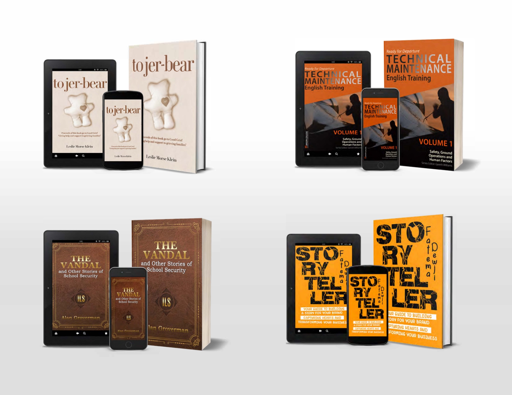 Publishing book mockup presentation