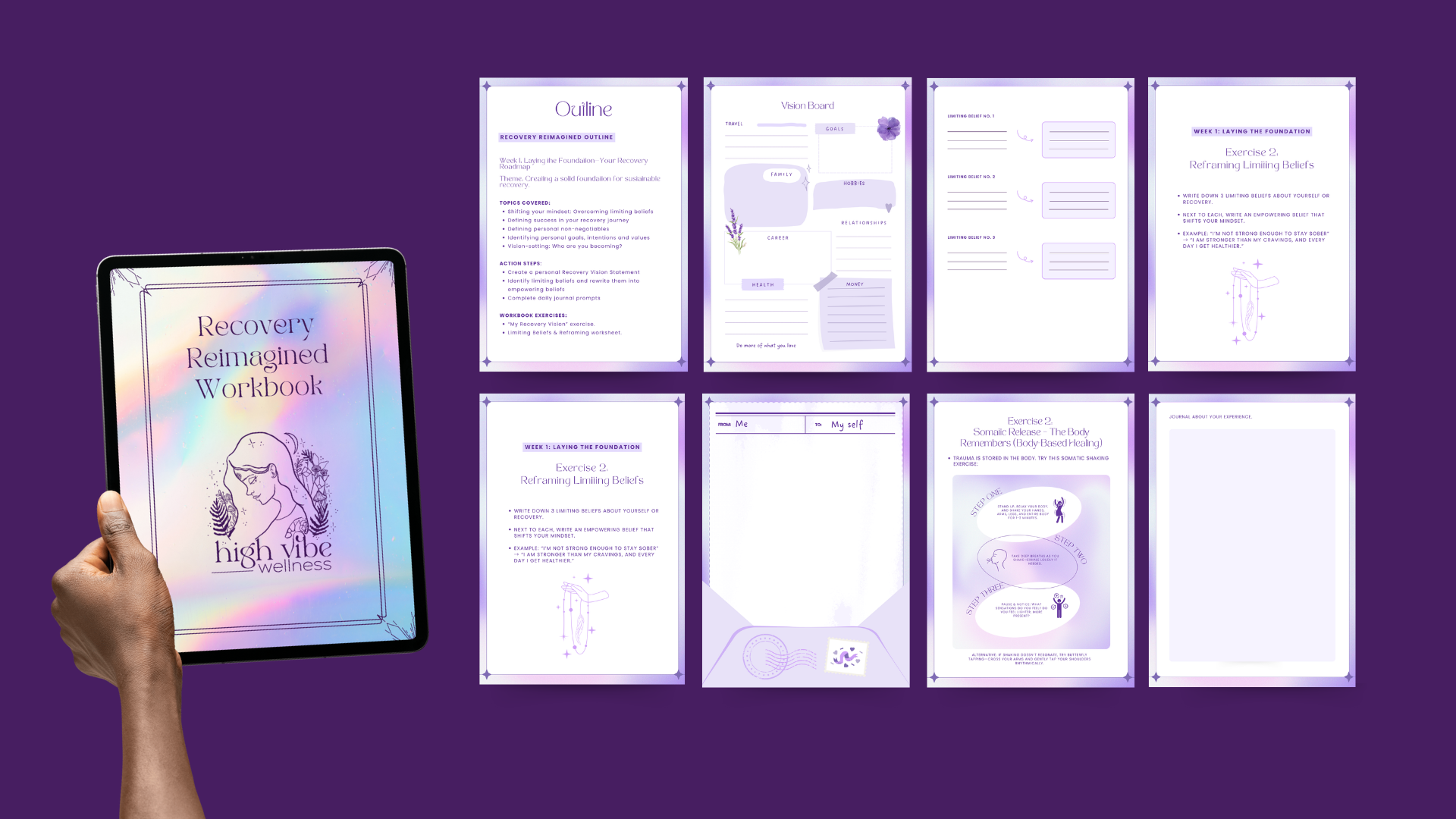 Workbook layout and digital publishing pages